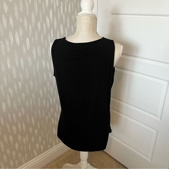 Market & Spruce Black Sleeveless Top Size Medium - Picture 3 of 4